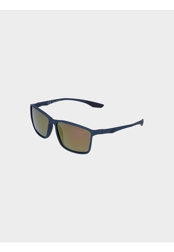 4f - Okulary przeciwsłoneczne z powłoką lustrzaną i polaryzacją. Kolor: niebieski