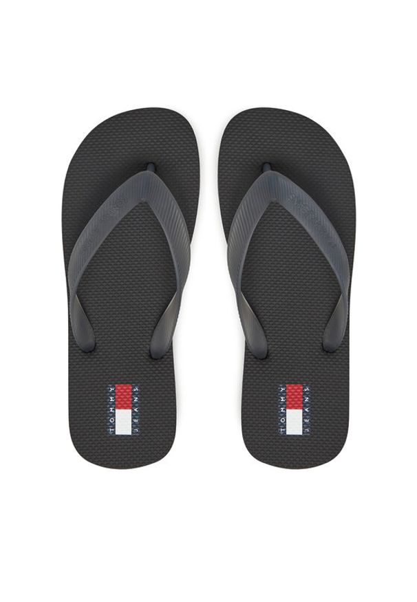 Tommy Jeans Japonki Tjw Logo Flip Flop EN0EN02447 Czarny. Kolor: czarny