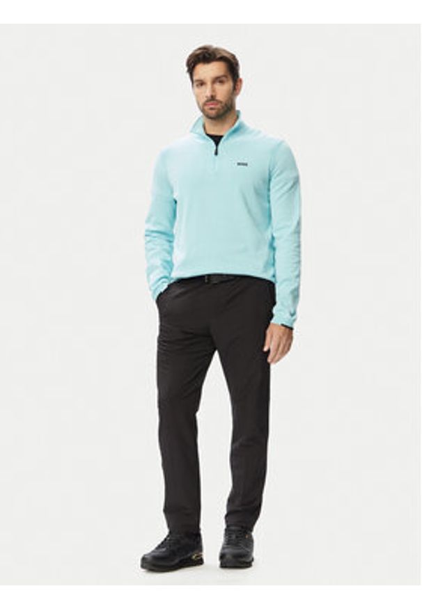BOSS Sweter KN Ever 50556146 Niebieski jasny Regular Fit. Kolor: niebieski. Materiał: bawełna