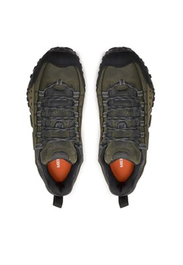 Merrell Trekkingi Intercept J559595 Zielony. Kolor: zielony. Materiał: skóra, nubuk. Sport: turystyka piesza