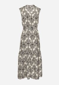 Born2be - Czarna Wiskozowa Sukienka Bez Rękawów z Wiązanym Paskiem Filimea. Okazja: na co dzień. Typ kołnierza: dekolt w kształcie V. Kolor: czarny. Materiał: wiskoza. Długość rękawa: bez rękawów. Typ sukienki: proste. Styl: casual, elegancki #3