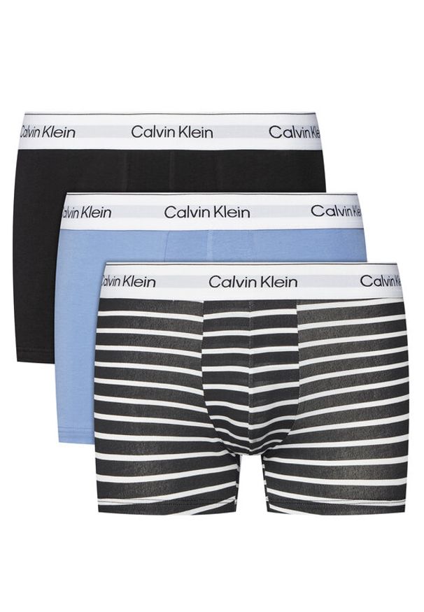 Calvin Klein Underwear Komplet 3 par bokserek LV00NB4392 Kolorowy. Materiał: bawełna. Wzór: kolorowy