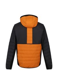 Regatta - Męska Kurtka Trutton II Baffled Padded Jacket. Kolor: pomarańczowy, wielokolorowy, szary