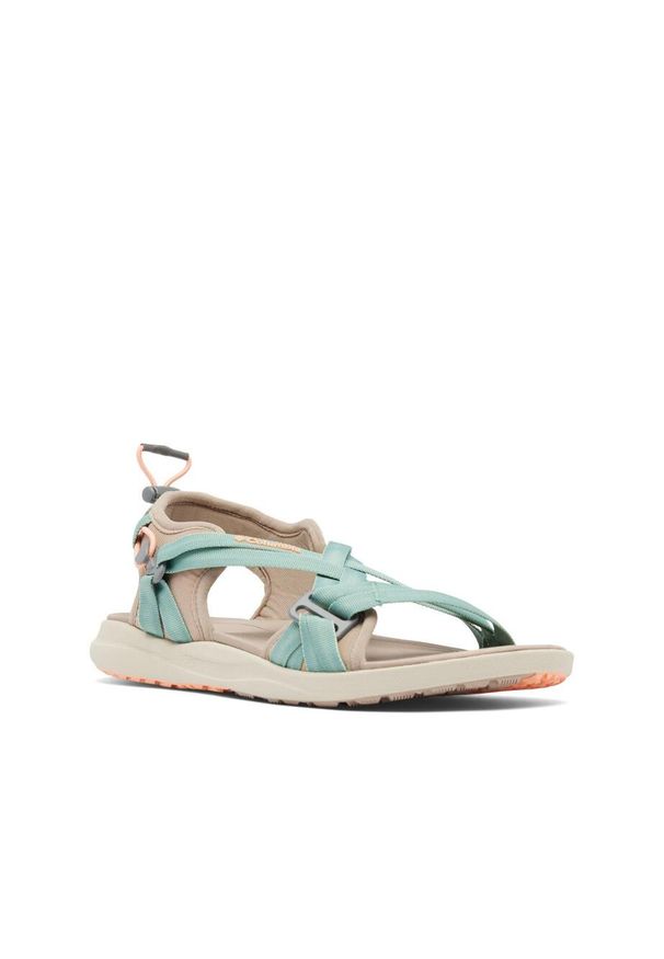 columbia - Sandały Lifestyle Damskie Columbia Sandal. Kolor: zielony. Sport: turystyka piesza