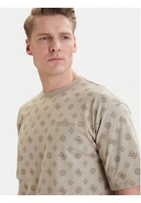 Guess T-Shirt Z6GI07 K2852 Beżowy Relaxed Fit. Kolor: beżowy. Materiał: bawełna #3