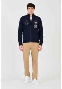 Aeronautica Militare - AERONAUTICA MILITARE Granatowa męska bluza Embroidered 51st, Rozmiar L. Kolor: niebieski #4