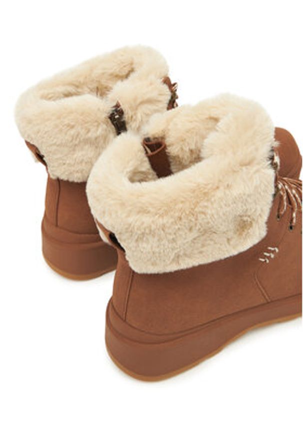 skechers - Skechers Trzewiki Park City 168087/CSNT Brązowy. Kolor: brązowy. Materiał: skóra