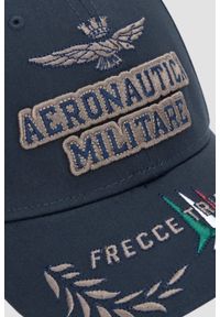 Aeronautica Militare - AERONAUTICA MILITARE Granatowa męska czapka z daszkiem. Kolor: niebieski. Materiał: materiał. Wzór: haft. Styl: casual, klasyczny, sportowy #5