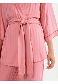 Triumph Szlafrok Amourette Jacquard 10227267 Różowy Relaxed Fit. Kolor: różowy. Materiał: wiskoza #3