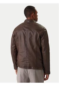 Milestone Kurtka skórzana Oliverio 611099 60770 Brązowy Regular Fit. Kolor: brązowy. Materiał: skóra #6