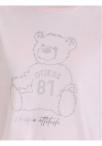 Guess T-Shirt V5BI16 K8FQ4 Różowy Regular Fit. Kolor: różowy. Materiał: bawełna #5