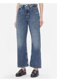 TOMMY HILFIGER - Tommy Hilfiger Jeansy Loose Straight Rw Klo WW0WW40646 Niebieski Wide Leg. Kolor: niebieski