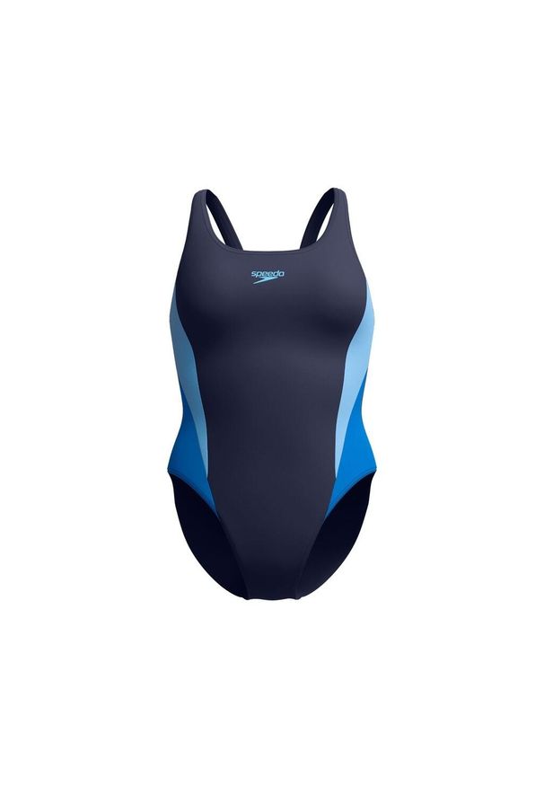 Damski kostium kąpielowy 1-częściowy Speedo Colourblock 2.0. Kolor: niebieski