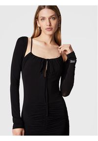 Versace Jeans Couture Sukienka koktajlowa Marika 73HAO922 Czarny Slim Fit. Kolor: czarny. Materiał: wiskoza. Styl: wizytowy