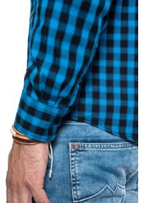 Wrangler - MĘSKA KOSZULA WRANGLER LS 1 PKT SHIRT DIRECTOIRE BLUE W5A14MXKL 112129960