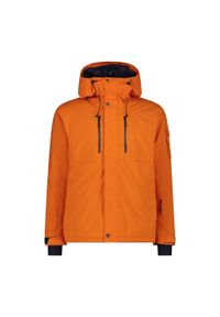 Kurtka męska narciarska męska CMP 34W3917. Kolor: czarny, wielokolorowy, pomarańczowy. Sezon: zima. Sport: narciarstwo #1