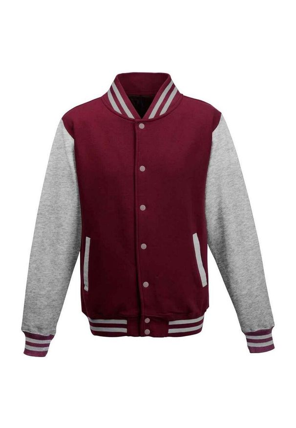 AWDIS - Kurtka Unisex Varsity Dla Dorosłych. Kolor: czerwony, wielokolorowy, szary, brązowy