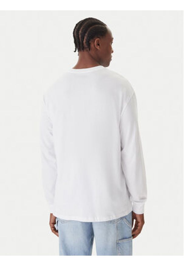 Quiksilver Longsleeve Salt Water EQYZT08206 Biały Regular Fit. Kolor: biały. Materiał: bawełna. Długość rękawa: długi rękaw