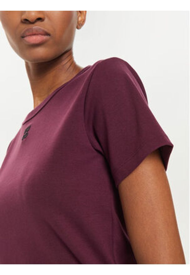 Hugo T-Shirt Deloris 50512002 Fioletowy Regular Fit. Kolor: fioletowy. Materiał: bawełna