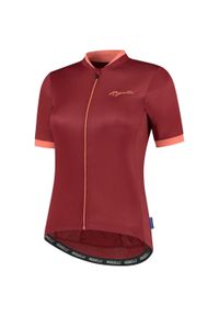 ROGELLI - Damska oddychająca koszulka kolarska ESSENTIAL z krótkim rękawem, czerwono-koral. Kolor: różowy, wielokolorowy, czerwony. Długość rękawa: krótki rękaw. Długość: krótkie. Sport: kolarstwo #1