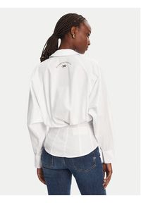 Elisabetta Franchi Koszula CA09852E2 100 Biały Regular Fit. Kolor: biały. Materiał: bawełna #6