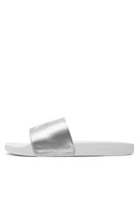 Calvin Klein Jeans Klapki Slide Ny Pearl YW0YW01243 Srebrny. Kolor: srebrny. Materiał: syntetyk