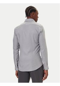 Calvin Klein Koszula LV019EU066 Szary Slim Fit. Kolor: szary. Materiał: syntetyk #4