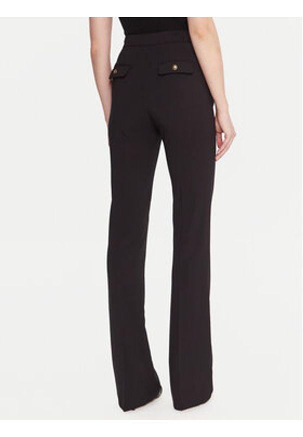 Elisabetta Franchi Spodnie materiałowe PA-141-57E2-V420 Czarny Regular Fit. Kolor: czarny. Materiał: syntetyk