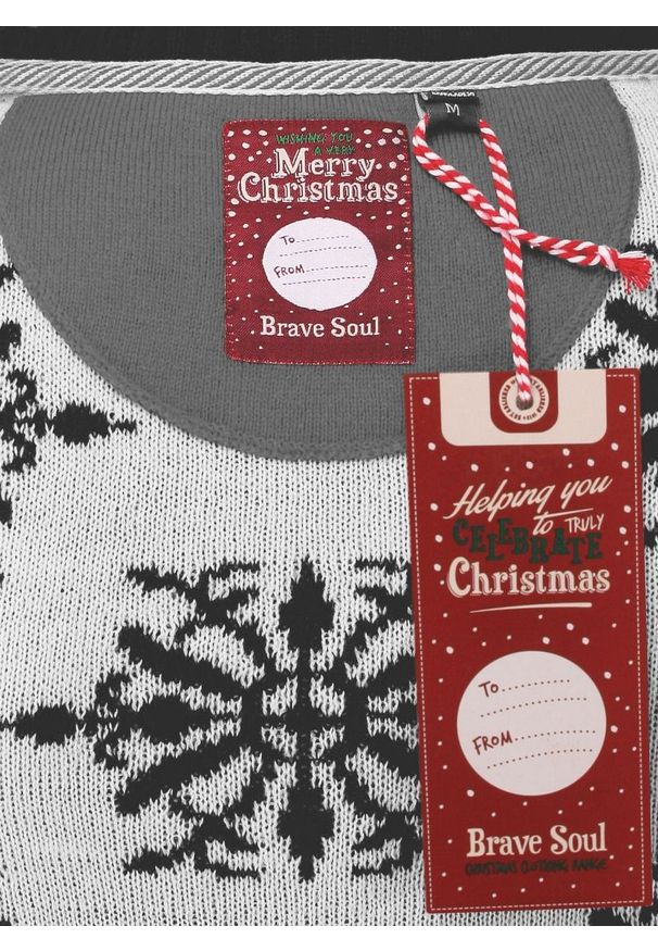 Sweter Świąteczny, Czerwony z Kurczakiem w Światełkach, Śmieszny na Prezent, Męski -Brave Soul. Kolor: czerwony. Materiał: akryl. Styl: wizytowy