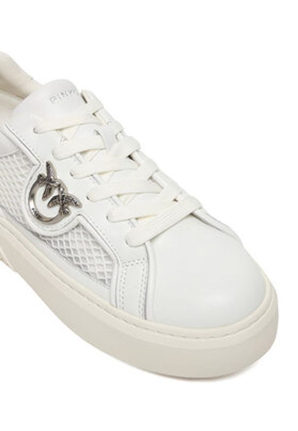 Pinko - PINKO Sneakersy Yoko 33 SS0181 Biały. Kolor: biały. Materiał: skóra