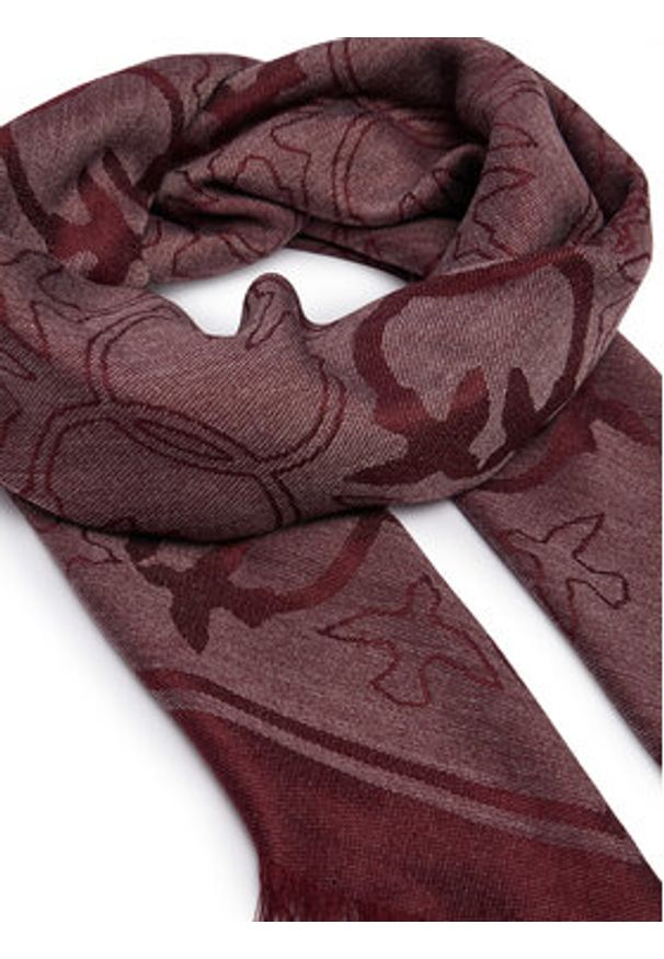 Pinko - PINKO Chusta 106017 A2ZH Bordowy. Kolor: czerwony. Materiał: wiskoza