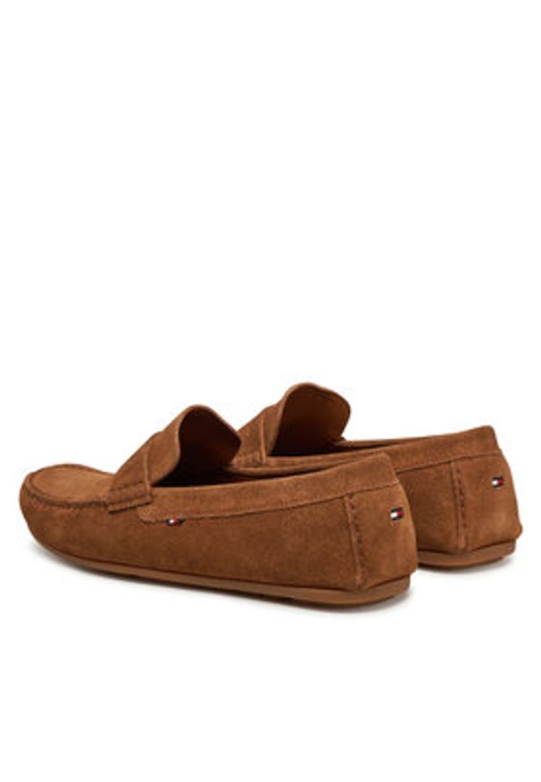 TOMMY HILFIGER - Tommy Hilfiger Mokasyny Casual Hilfiger Suede Driver FM0FM04998 Brązowy. Okazja: na co dzień. Kolor: brązowy. Materiał: zamsz, skóra. Styl: casual