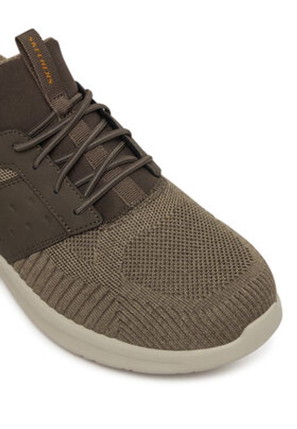skechers - Skechers Sneakersy Lattimore 210620/TPE Brązowy. Kolor: brązowy. Materiał: materiał