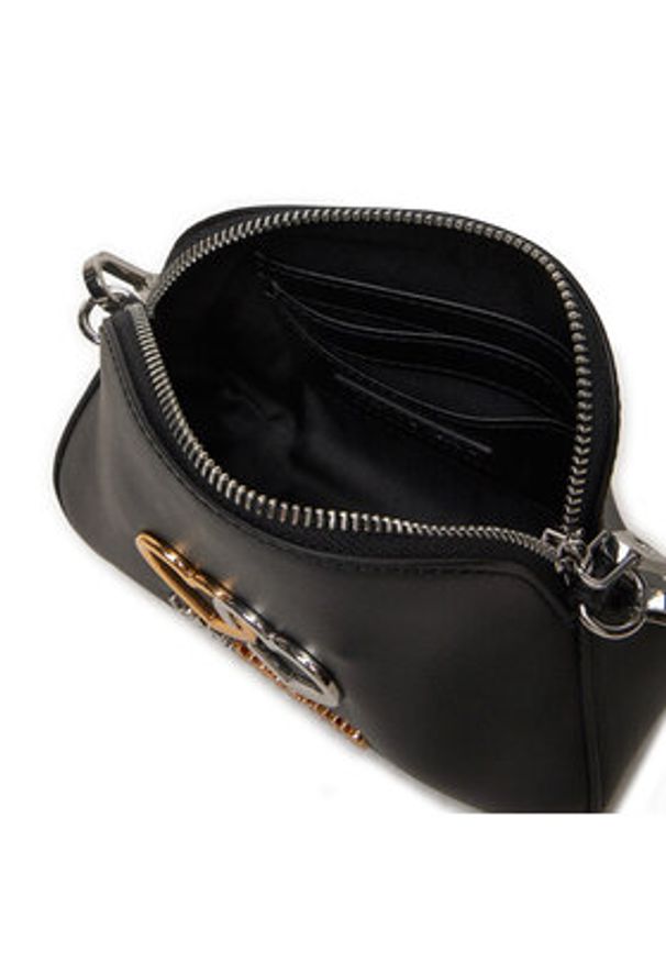 Love Moschino - LOVE MOSCHINO Torebka JC4077PP1LL1000A Czarny. Kolor: czarny. Materiał: skórzane