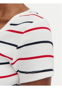 Tommy Jeans T-Shirt DW0DW17385 Biały Slim Fit. Kolor: biały. Materiał: bawełna #3