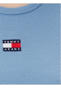 Tommy Jeans T-Shirt Badge DW0DW17881 Niebieski Slim Fit. Kolor: niebieski. Materiał: bawełna #3