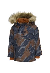 Kurtka przeciwdeszczowa z kapturem dla dziewczynki Hummel Jessie Tex. Typ kołnierza: kaptur. Kolor: niebieski