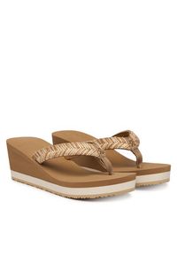 TOMMY HILFIGER - Tommy Hilfiger Japonki Rope Strap FW0FW09197 Beżowy. Kolor: beżowy. Materiał: materiał #5