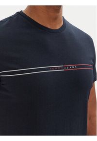 Tommy Jeans T-Shirt Entry Graphic DM0DM20779 Granatowy Slim Fit. Kolor: niebieski. Materiał: bawełna #5