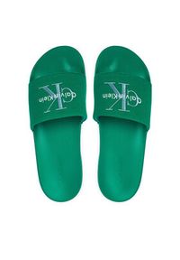 Calvin Klein Klapki Ess Slide Cv YM0YM01393 Zielony. Kolor: zielony. Materiał: materiał #5