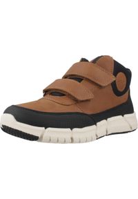 Geox - Kapcie GEOX J FLEXYPER BOY Brązowy. Kolor: brązowy. Materiał: syntetyk, tkanina. Sport: turystyka piesza