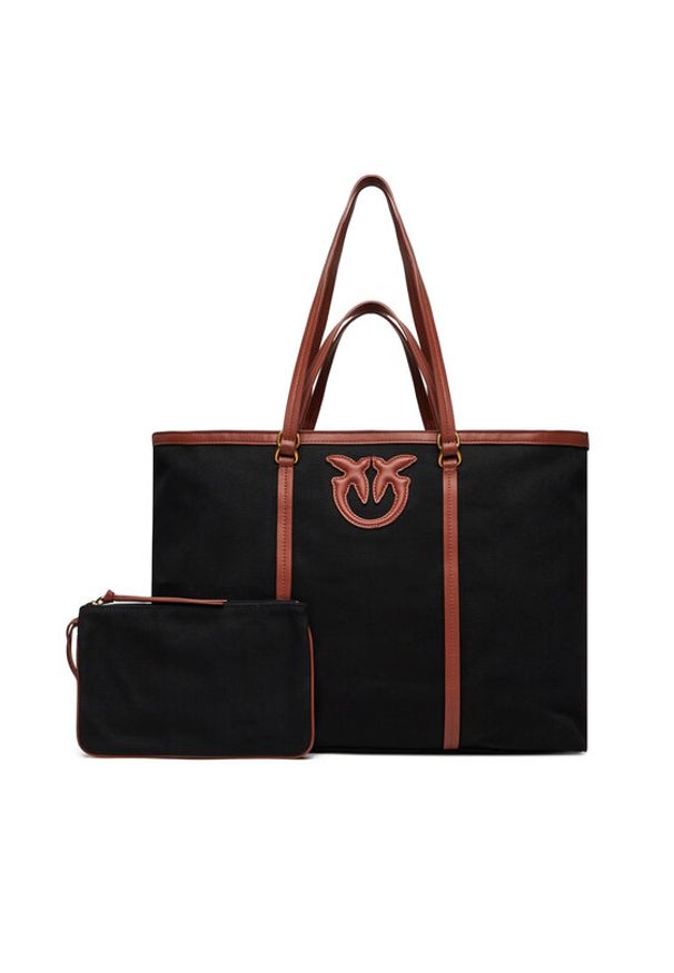 Pinko - PINKO Torebka Miranda Shopper Extra PE 25 PLTT 104715 A2G2 Czarny. Kolor: czarny