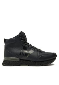 Replay - REPLAY Sneakersy Arthur Ry Mid Mid-Top GMS68.000.C0091S Czarny. Kolor: czarny. Materiał: skóra