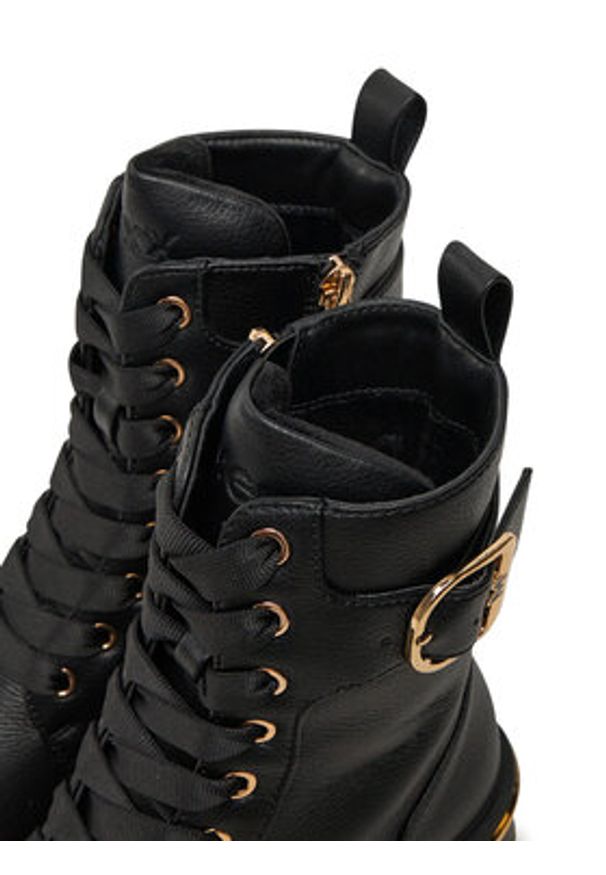 MEXX Trzewiki MI001713543W Czarny. Kolor: czarny. Materiał: skóra