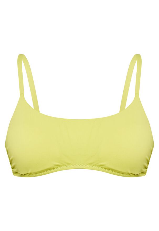 United Colors of Benetton - United Colors Of Benetton Góra od bikini 3P5H5R1MQ Żółty. Kolor: żółty. Materiał: syntetyk