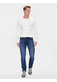 Tommy Jeans Longsleeve DM0DM04409 Biały Slim Fit. Kolor: biały. Materiał: bawełna. Długość rękawa: długi rękaw #6