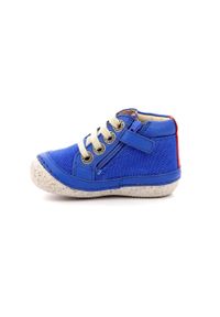 Kickers - Buty miejskie KICKERS SONISTREET BLEU ROUGE dziecięce. Kolor: niebieski