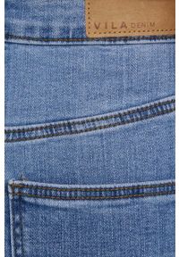 Vila jeansy damskie high waist. Stan: podwyższony. Kolor: niebieski #5
