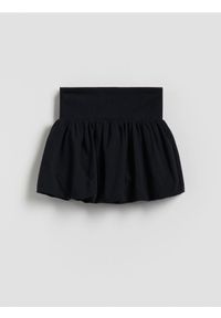 Reserved - Spódnico-szorty - czarny. Kolor: czarny. Materiał: dzianina, bawełna #1