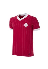COPA FOOTBALL - Koszulka piłkarska retro - dorosły - Szwajcaria 1982 - Czerwona. Kolor: czerwony. Sport: piłka nożna